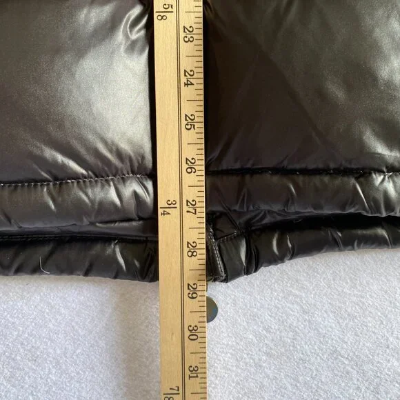 Moncler Maya Puffer Jacket Men's 5 Black Shiny Glossy Down Coat - Picture 16 of 16